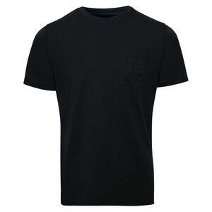 Threadbare Mens Delilah Floral Embroidered T-Shirt / Black